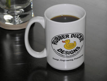 Rubber Duckie Designs Logo Coffee Mug